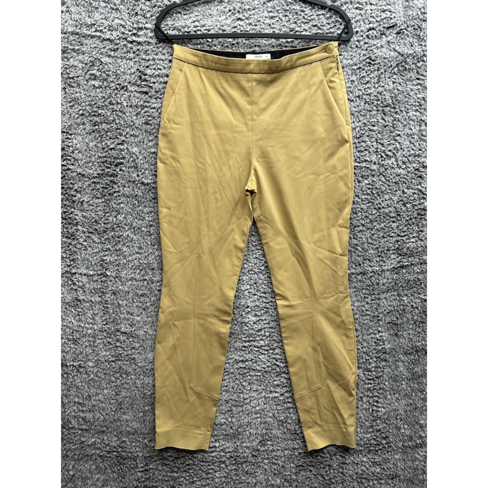 Prada Equestrian Riding Pants In Tan Women's Size 42